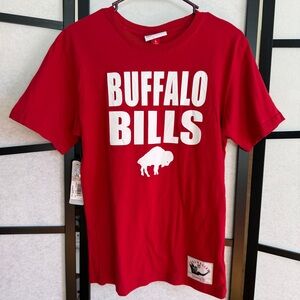 Throwback Buffalo Bills T-Shirt ~ Size L ~ 14/16 Red with White Logo